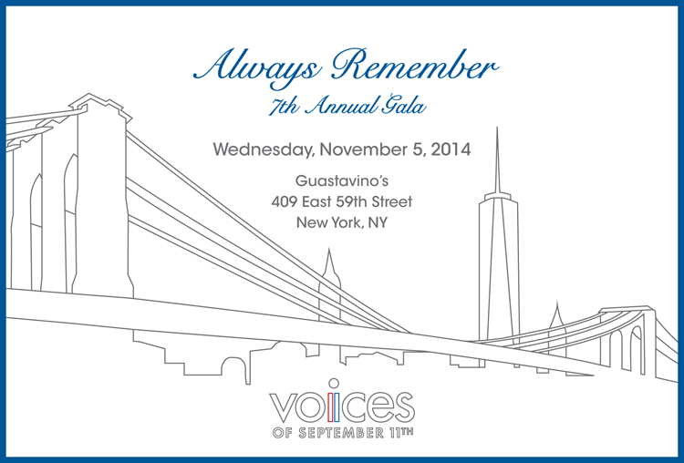 VOICES Always Remember Gala | Wednesday, November 5, 2014 at Guastavino's