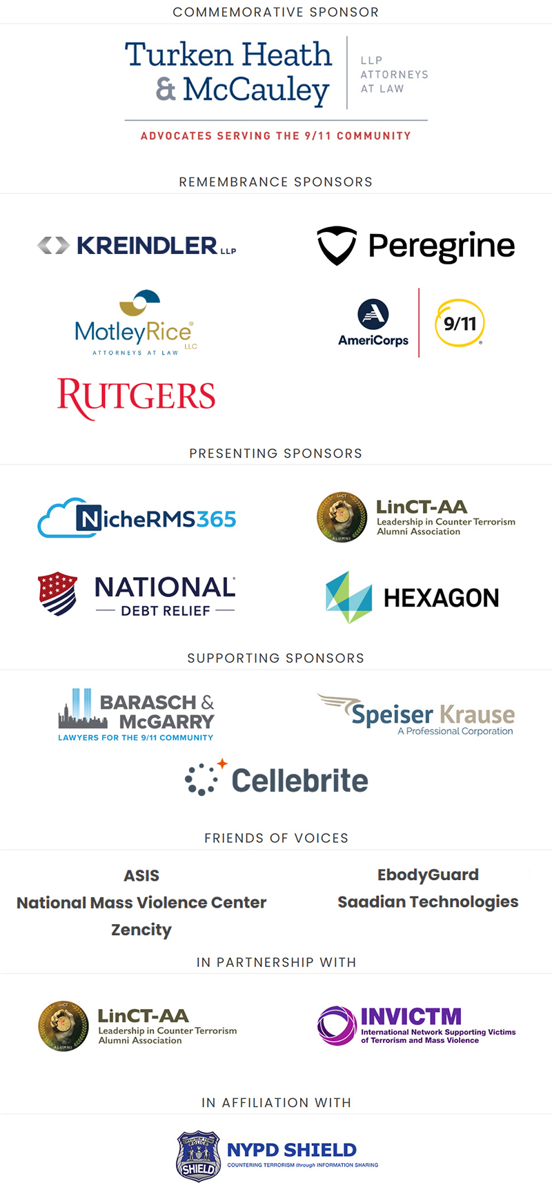 NYC Symposium Sponsors
