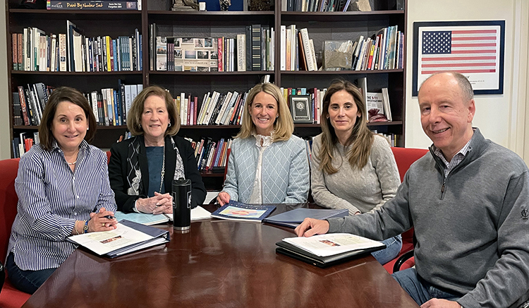 Elena Schlegel, Mary Fetchet, Mary Staples, Jacqueline Griffiths and Paul Reinhardt