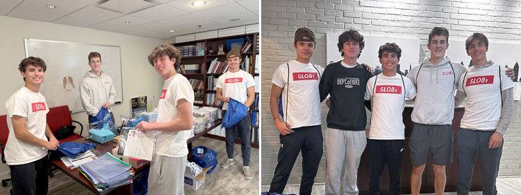 New Canaan High School “SLOBs” Pitch in to Assemble Preparedness Backpacks